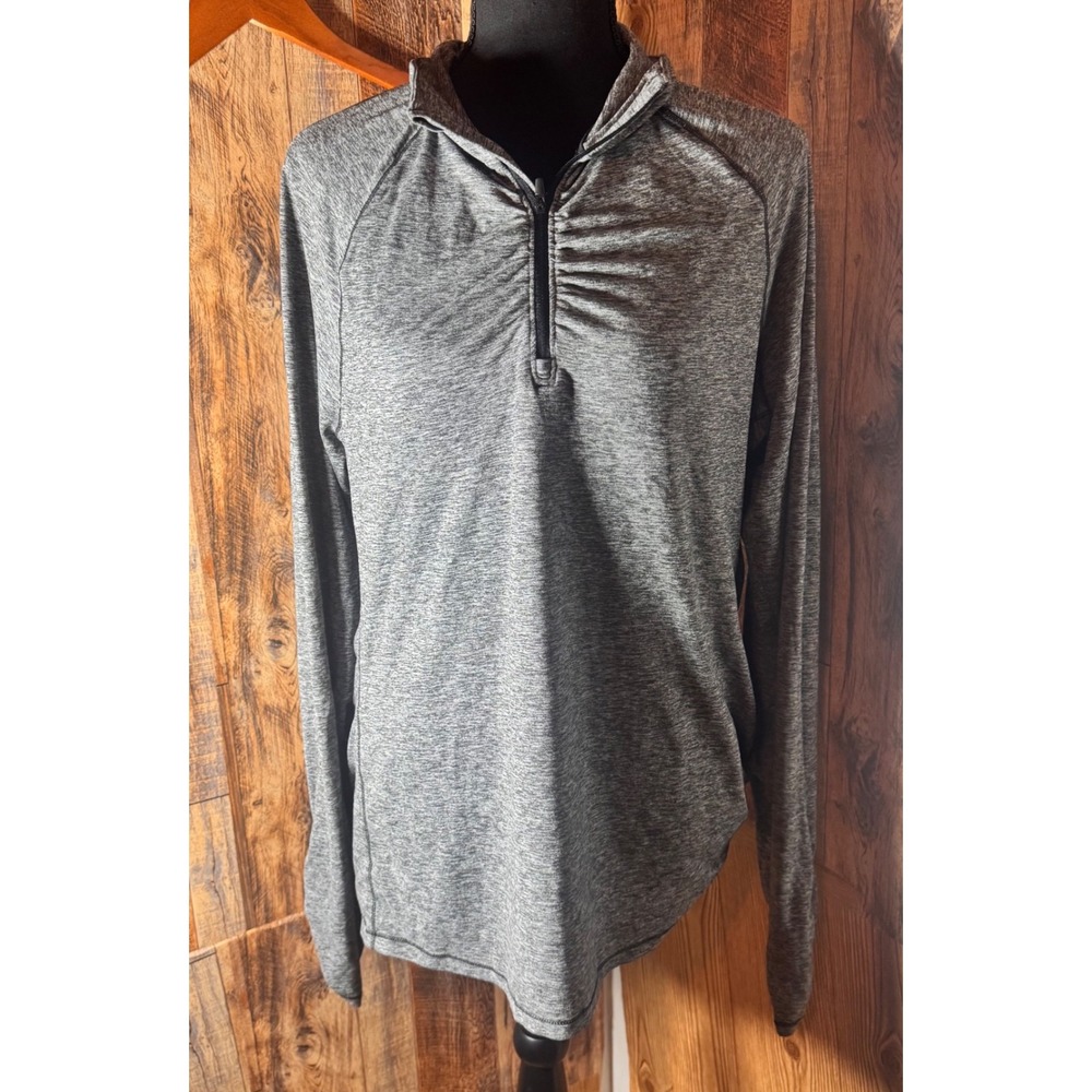 Champion C9 Women's XL Gray Long Sleeve 1/4 Zip Pullover Athletic Top